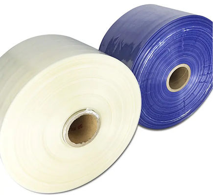 19 micron trasparente PVC Rimborso film di avvolgimento rotolo Centerfold Rimborso a bassa temperatura