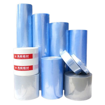 Film di avvolgimento in PVC blu trasparente Resistenza alla trazione ≥45Mpa 350 mm-810 mm