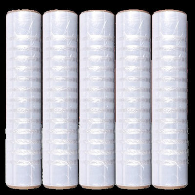 250% di allungamento pellicola di allungamento perforata trasparente in LDPE spessore di 23 micron per imballaggio