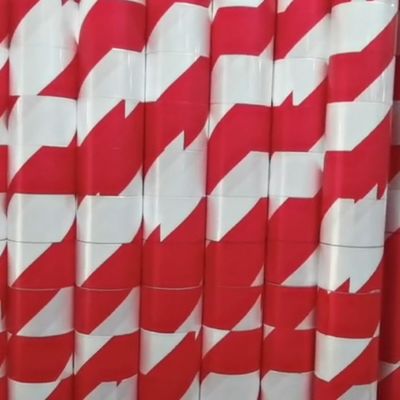 Avvertenza stradale PE Film protettivo nero giallo rosso bianco Nastro di sicurezza