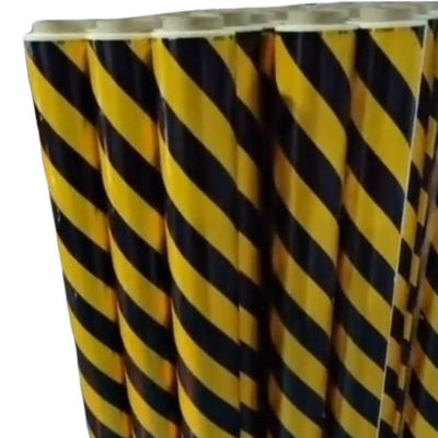 Filtro adesivo di protezione in PE Nero giallo Nastro di avvertimento ISO9001 SGS CE ROHS approvato