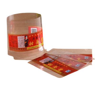 Etichette a prova di umidità per bottiglie con involucro riduttibile maniche PETG OPS PVC PLA