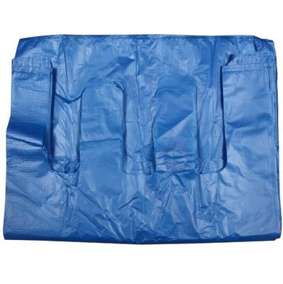 OEM Stile giubbotto blu Sacchetti di plastica spessore 0,03 mm Sacchetti di plastica per alimentari di grandi dimensioni