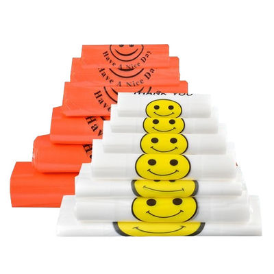 Sacchetti da porta in plastica riciclabile 30 micron Sacchetti da porta in bianco