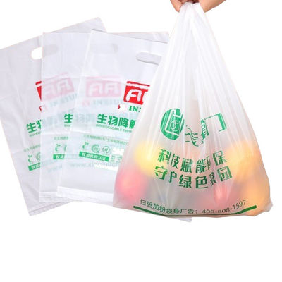 Contatto alimentare T-shirt trasparente in polietilene borse di plastica per alimentari Vesti di polietilene stile