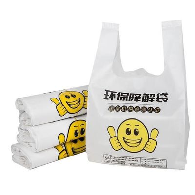 Sacchetti per la spesa biodegradabili bianchi verdi Sacchetti per il cibo in plastica biodegradabili riutilizzabili