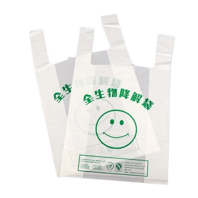 Sacchetti per la spesa biodegradabili bianchi verdi Sacchetti per il cibo in plastica biodegradabili riutilizzabili