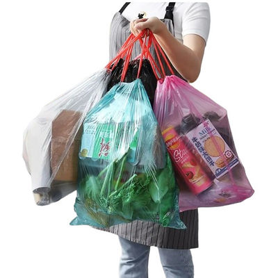 Cucina Piccoli sacchetti per la spazzatura con corda di traino PE Contenitori dei bidoni riciclabili