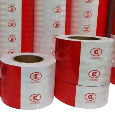 Nastro di avvertimento rosso e bianco stampato Marchio e nastro di avvertimento BOPP