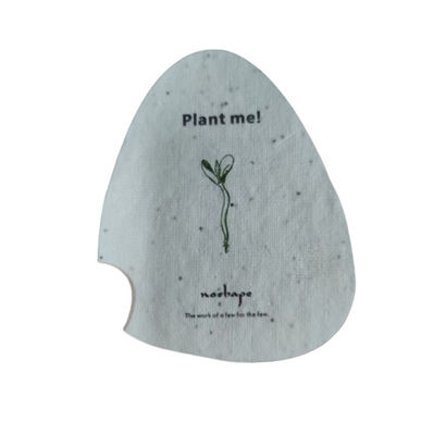 0.8mm carta bianca sementi incastonate 100 fogli Eco-friendly