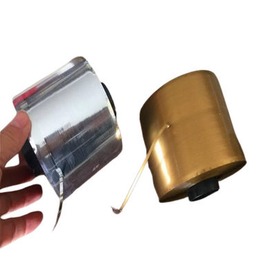 Nastro di strappo a forma di bobina argento e oro larghezza stretta facile applicazione