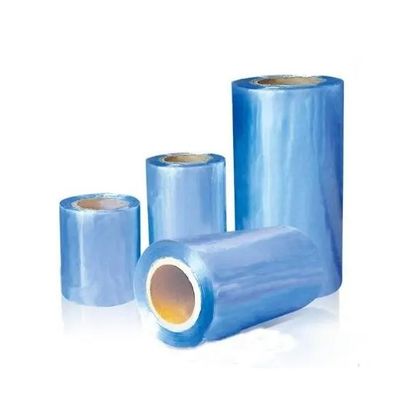 Film di avvolgimento in PVC blu trasparente Resistenza alla trazione ≥45Mpa 350 mm-810 mm